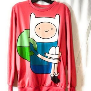 Adventure Time Finn sweater size M